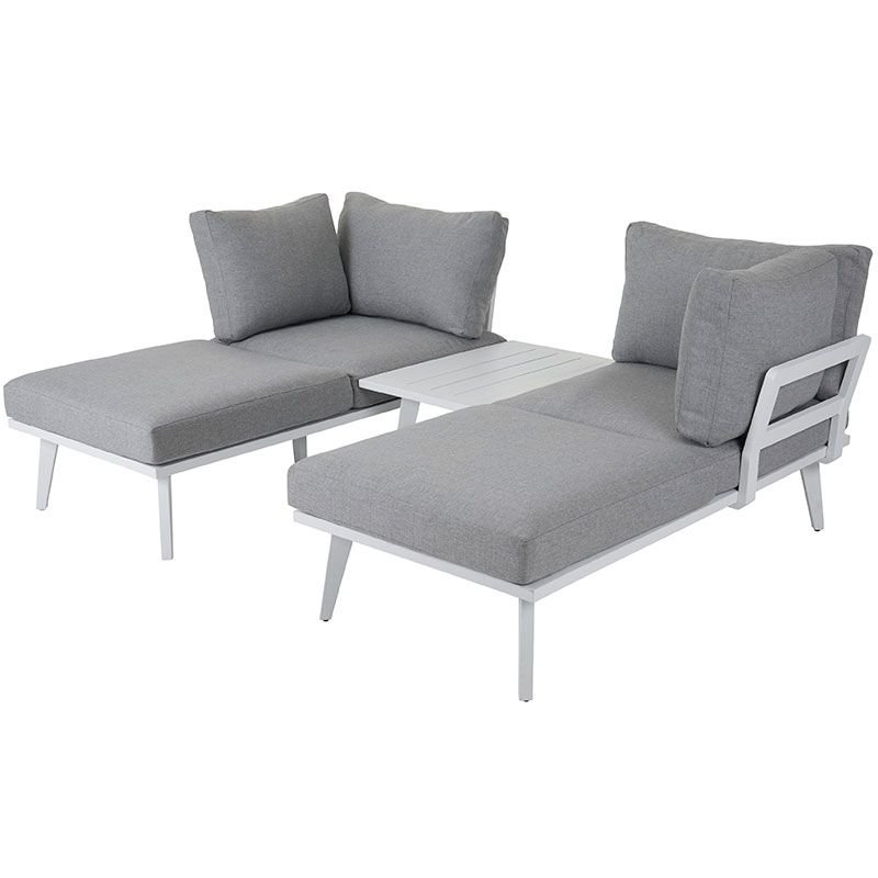 Brafab, Villac daybed vit/grå